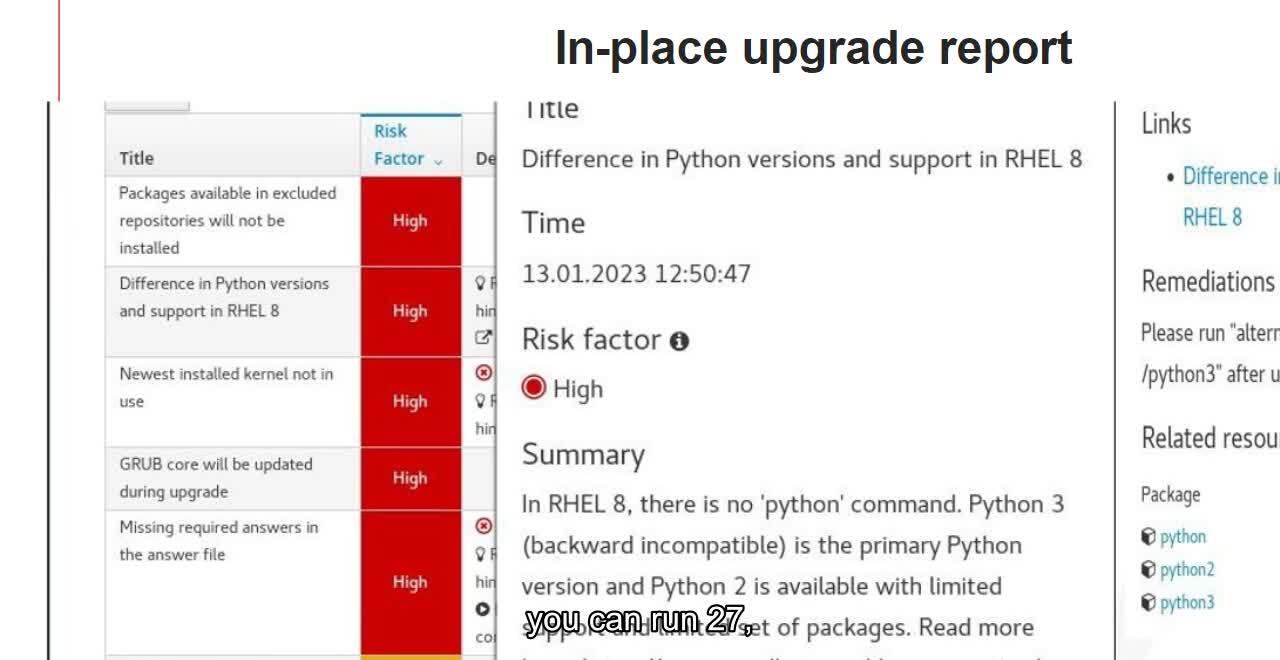 In-place upgrades using LEAPP from enterprise Linux 7 to version 8 to version 9