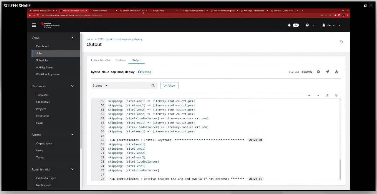 Ansible Automation Platform for Applications and Services