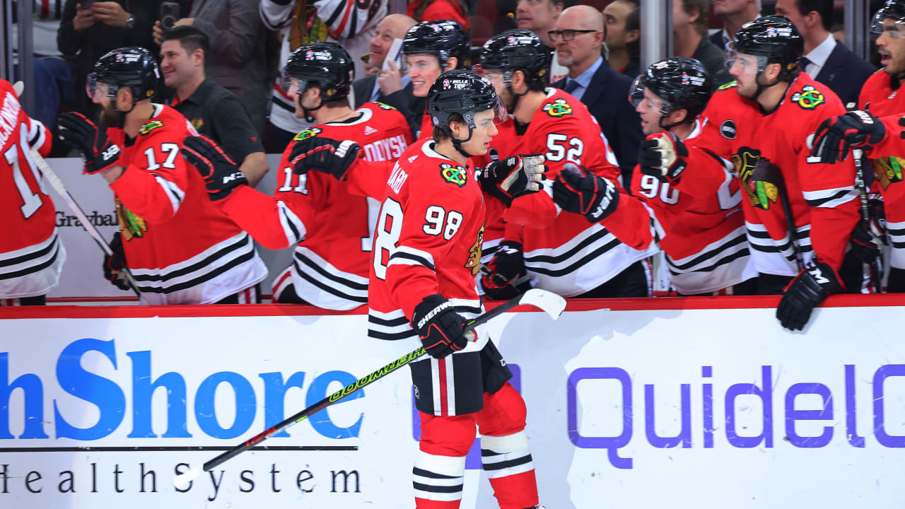 VGK@CHI: Bedard scores goal against Golden Knights | Chicago Blackhawks