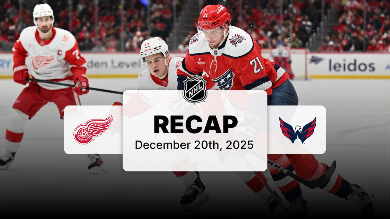 Seider has goal, assist for Red Wings in win against Capitals ...