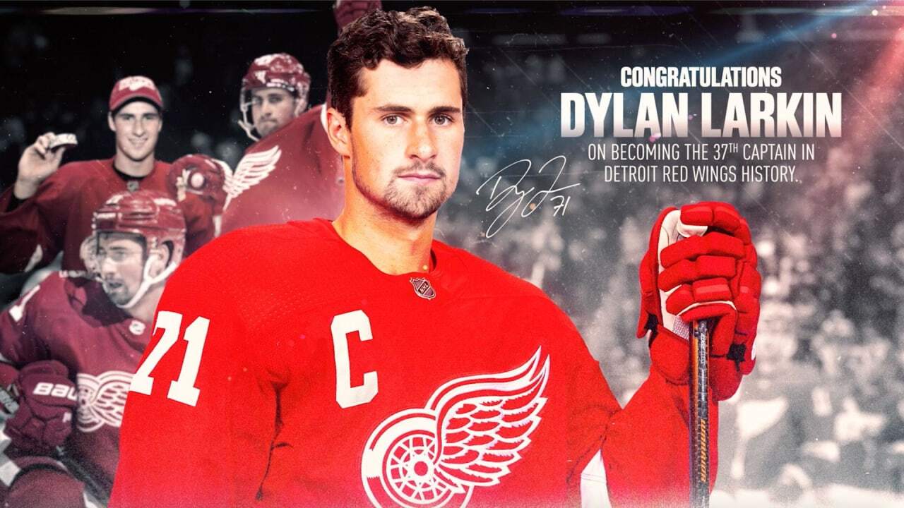 Red Wings name Dylan Larkin captain | Detroit Red Wings