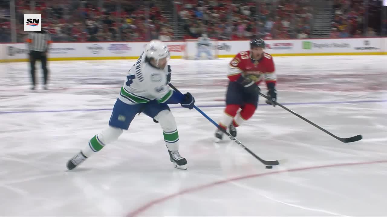 Pettersson backhands second goal | NHL.com