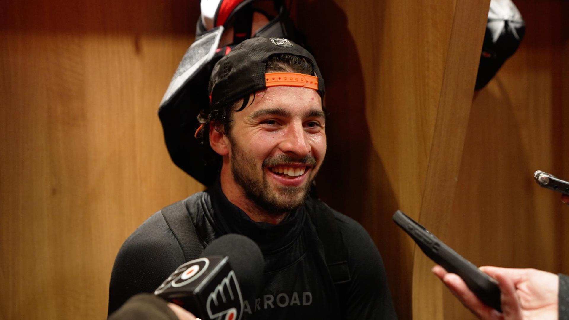 Cates Drops Truth Bombs After Flyers Practice