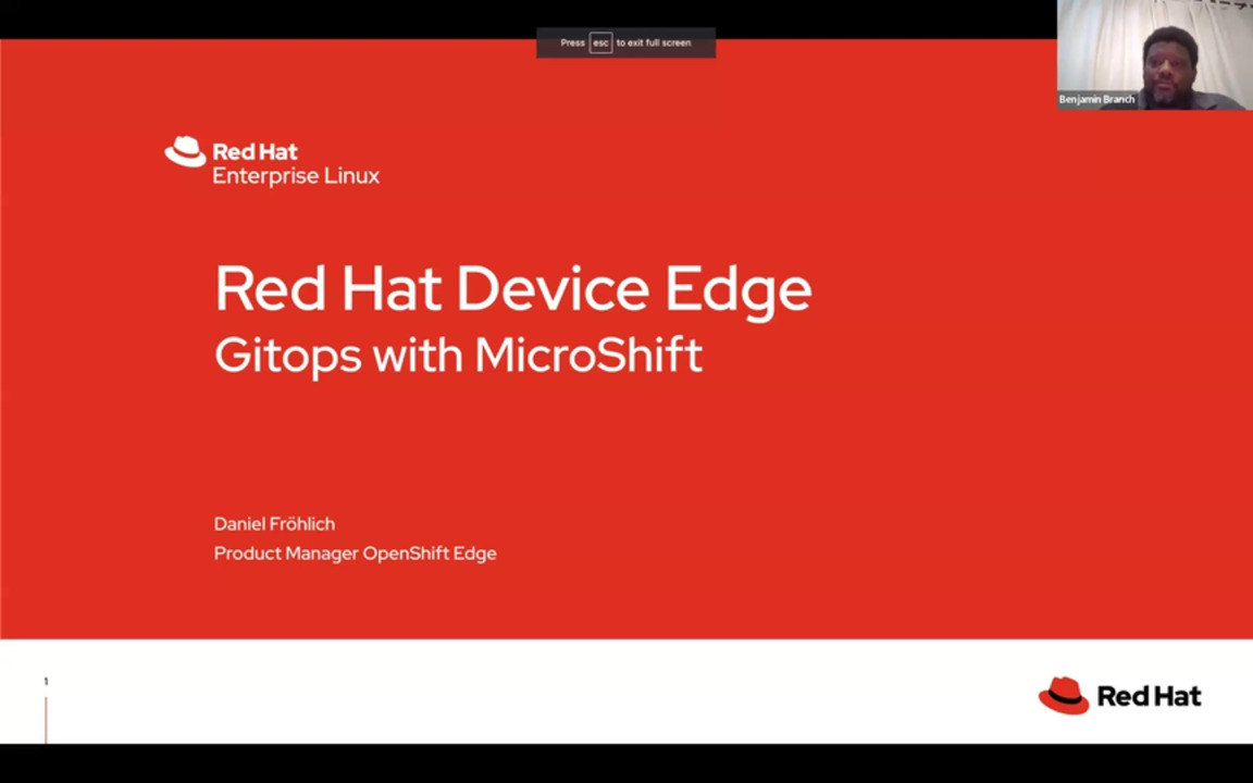 Red Hat Device Edge: GitOps on MicroShift
