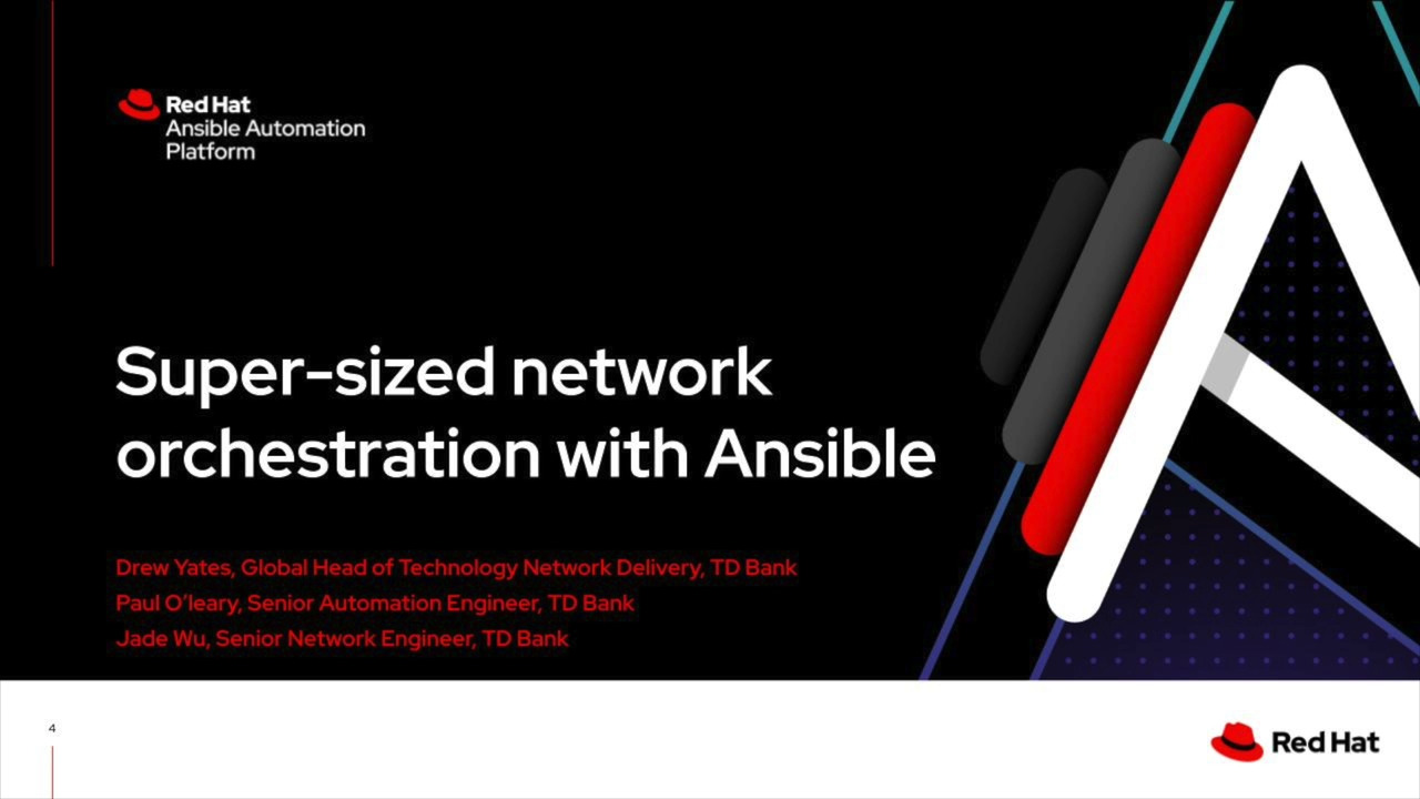 Super-sized network orchestration with Ansible