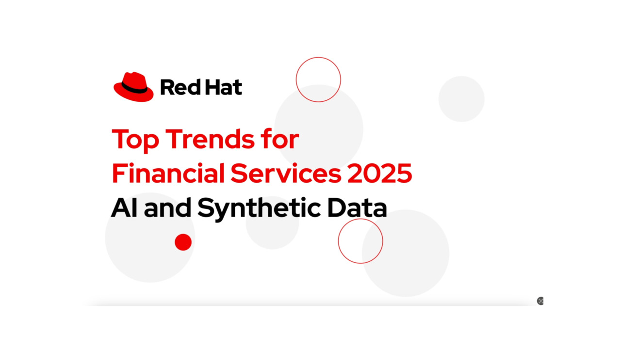 Top Trends for Financial Services 2025: AI and Synthetic Data